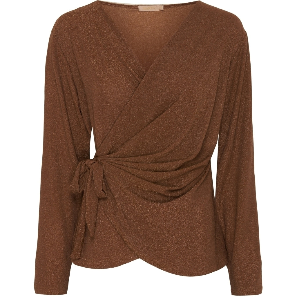 Marta Du Chateau dame bluse MdcAndi 1612 - Tabacco