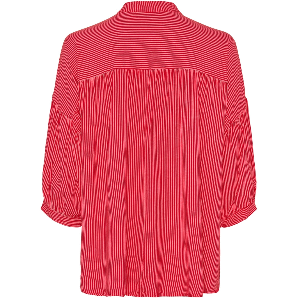 Marta Du Chateau dame bluse MdcIlina - Red Stripe