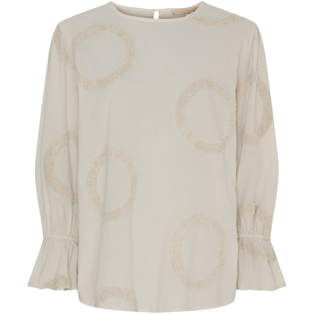 Marta Du Chateau dame bluse MdcVinter - Sabbia