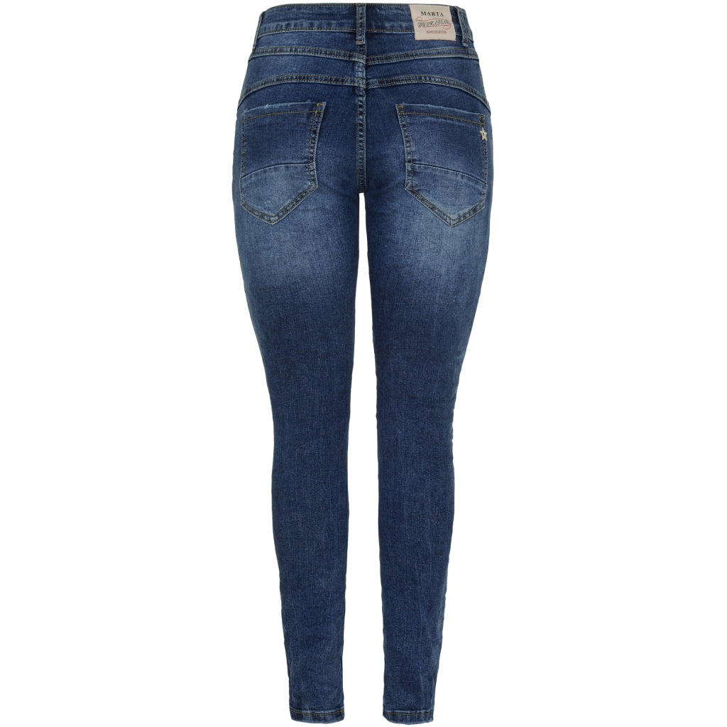 Marta du Chateau dame jeans MdcAmalia Mdc175-26166 - Dark Blue Denim