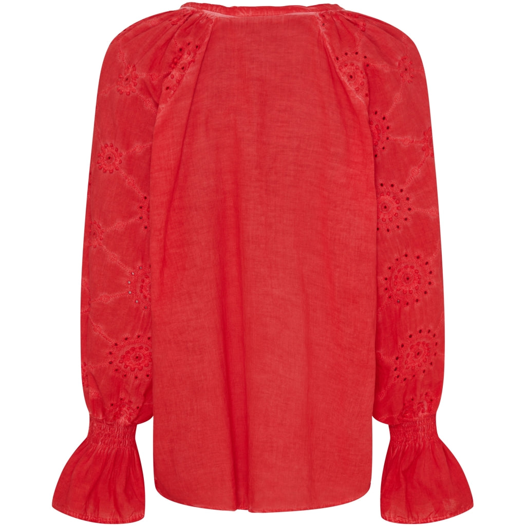 Marta Du Chateau dame bluse MdcBianca - Red Cold Wash
