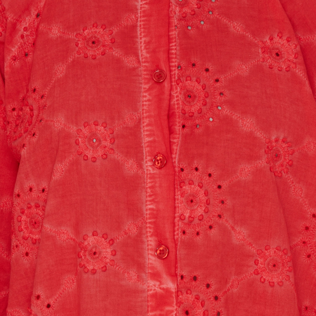 Marta Du Chateau dame bluse MdcBianca - Red Cold Wash