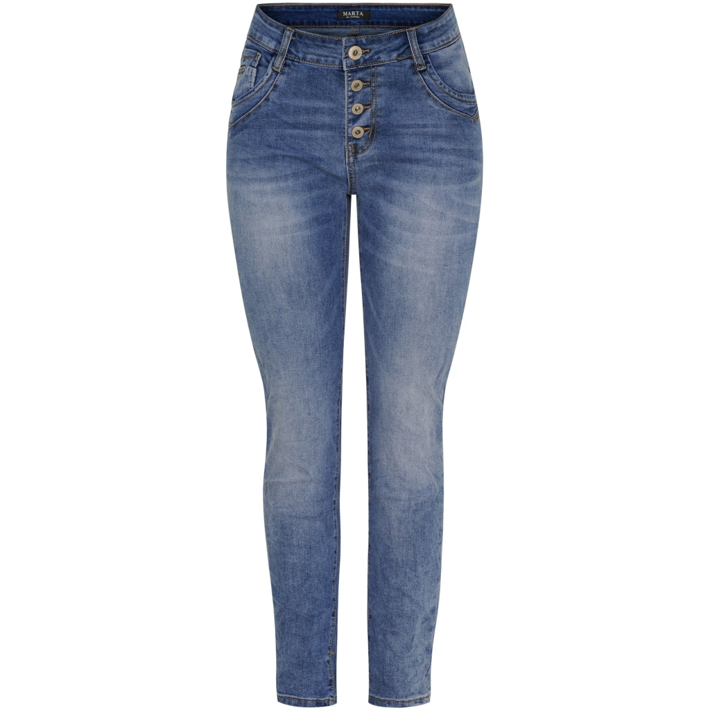 Marta du Chateau dame jeans MdcSolene MDC202-2261 - Blue Denim