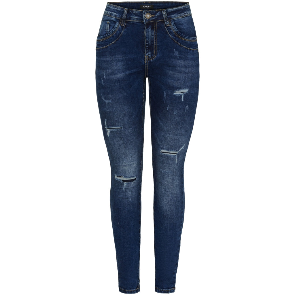 Marta du Chateau dame jeans MdcAzmina Mdc178-26165 - Dark Blue Denim