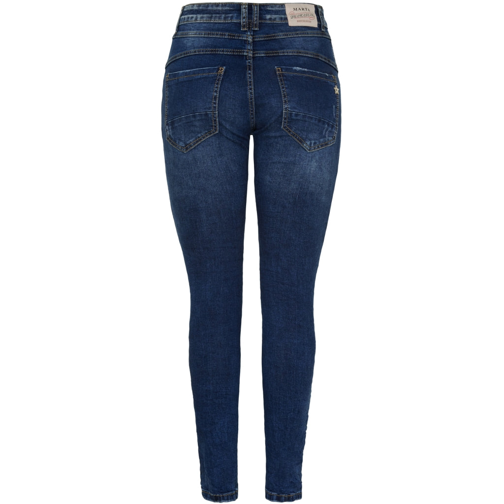 Marta du Chateau dame jeans MdcAzmina Mdc178-26165 - Dark Blue Denim