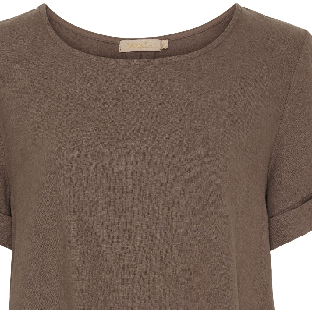 Marta Du Chateau dame bluse MdcNatalie - Cold brown