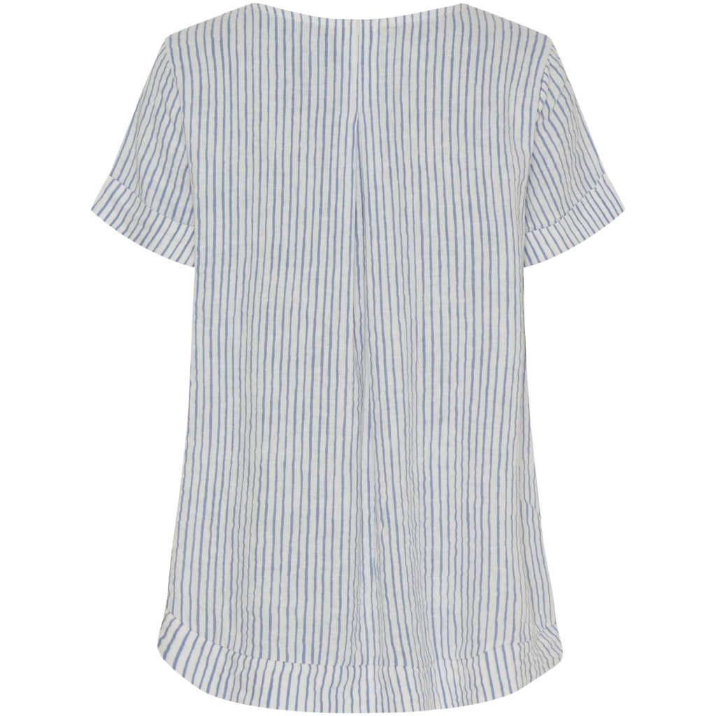 Marta Du Chateau dame bluse MdcNatalie - Panna Jeans 1395 Stripe
