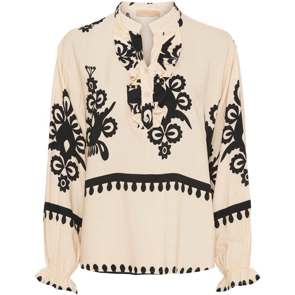 Marta Du Chateau dame skjorte MdcAya 5891 - Beige761 Online nu