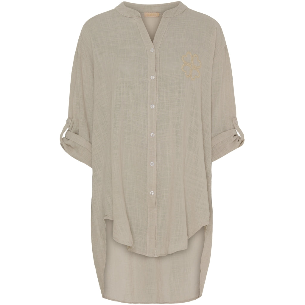 Marta Du Chateau dame skjorte MdcAdelheid - Beige Online Hot Salg