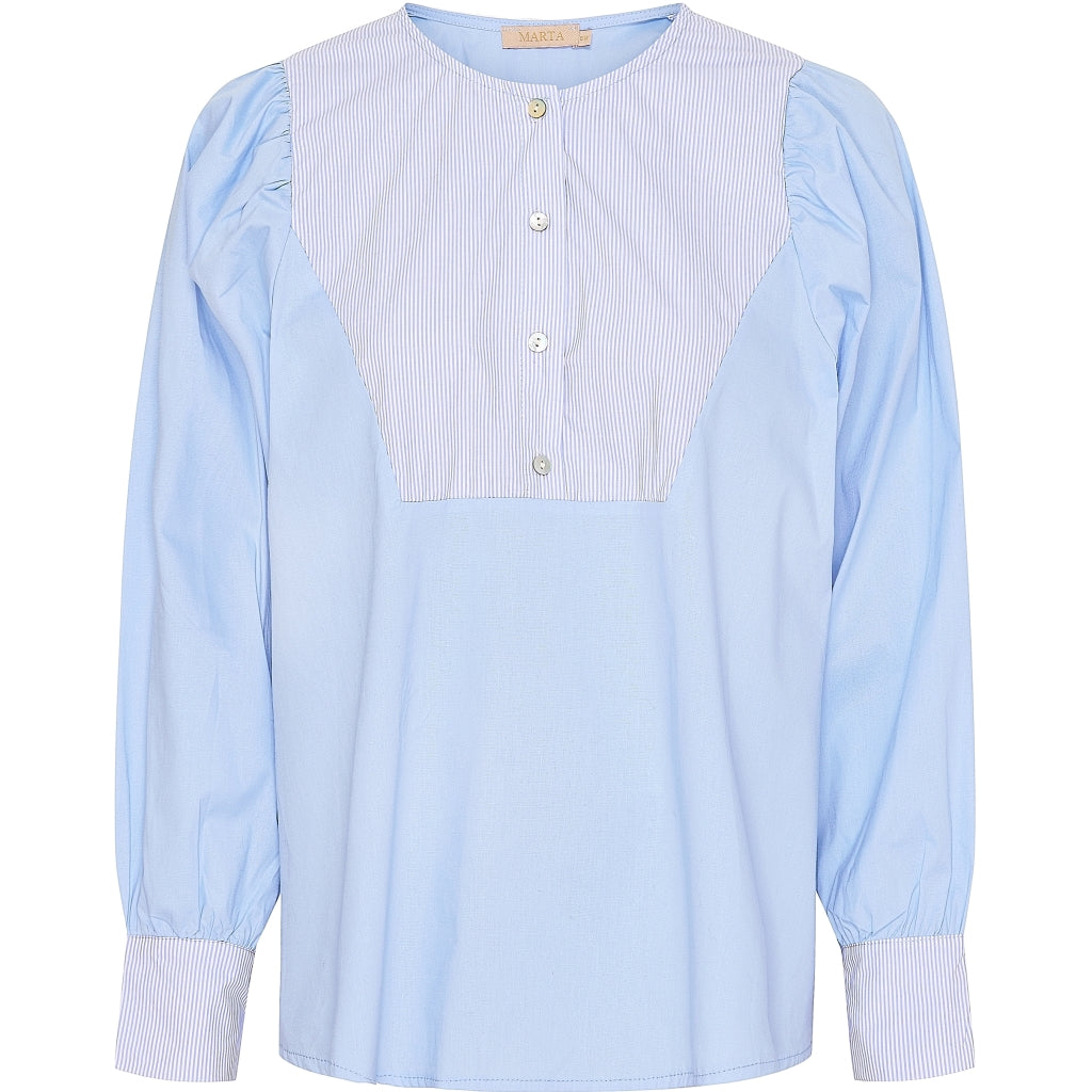 Marta Du Chateau dame bluse 5519 - Blue