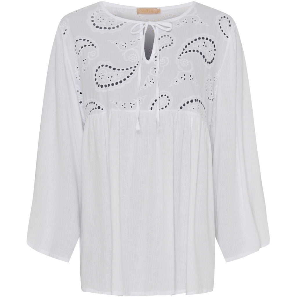 Marta Du Chateau dame bluse MdcCaterina 5616 - White