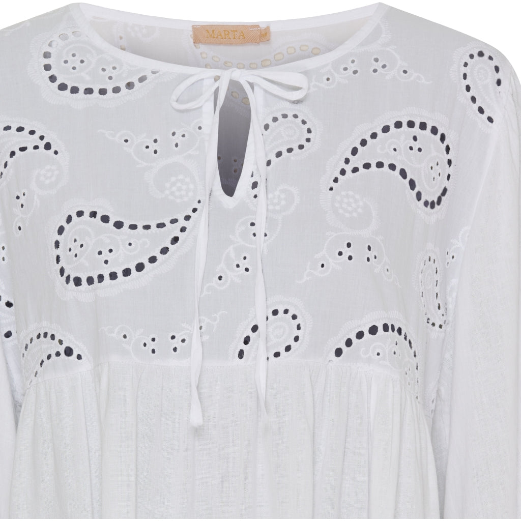 Marta Du Chateau dame bluse MdcCaterina 5616 - White