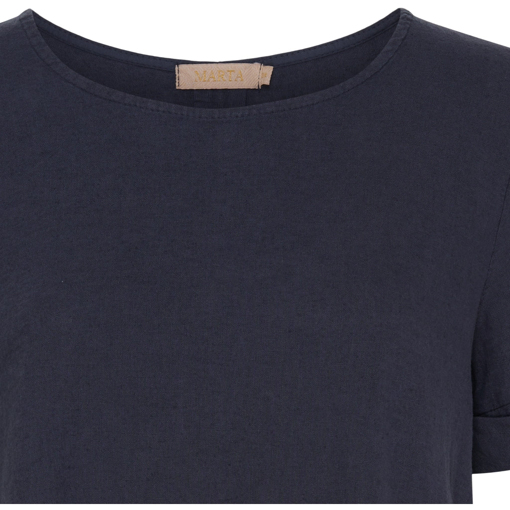 Marta Du Chateau dame bluse MdcNatalie - Navy