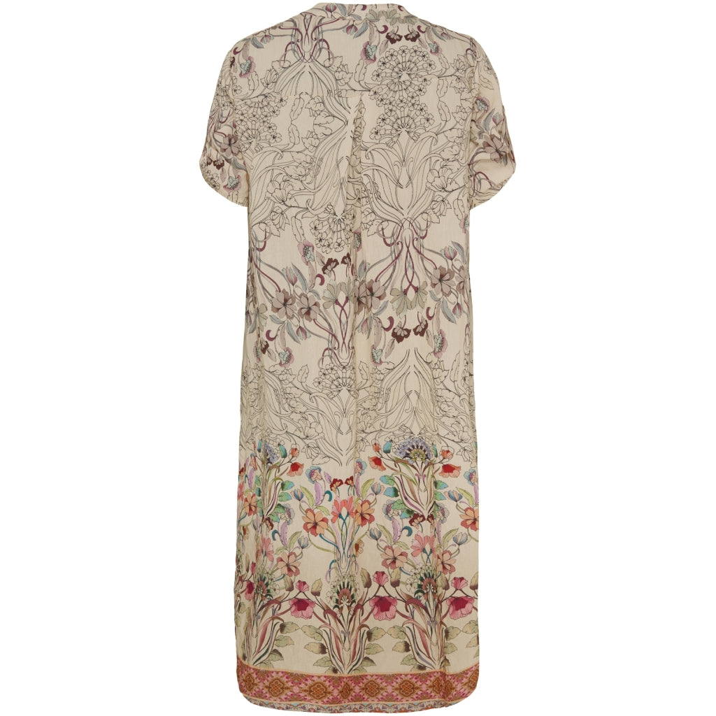 Marta Du Chateau dame kjole MdcHelma 5677 - Beige Flower