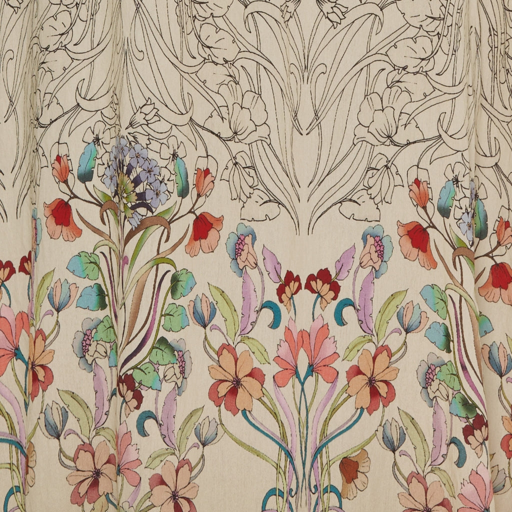 Marta Du Chateau dame kjole MdcHelma 5677 - Beige Flower