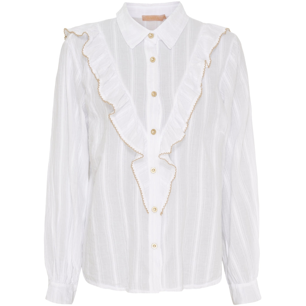 Marta du Chateau dame skjorte MdcLaurette 6843 - White/beige