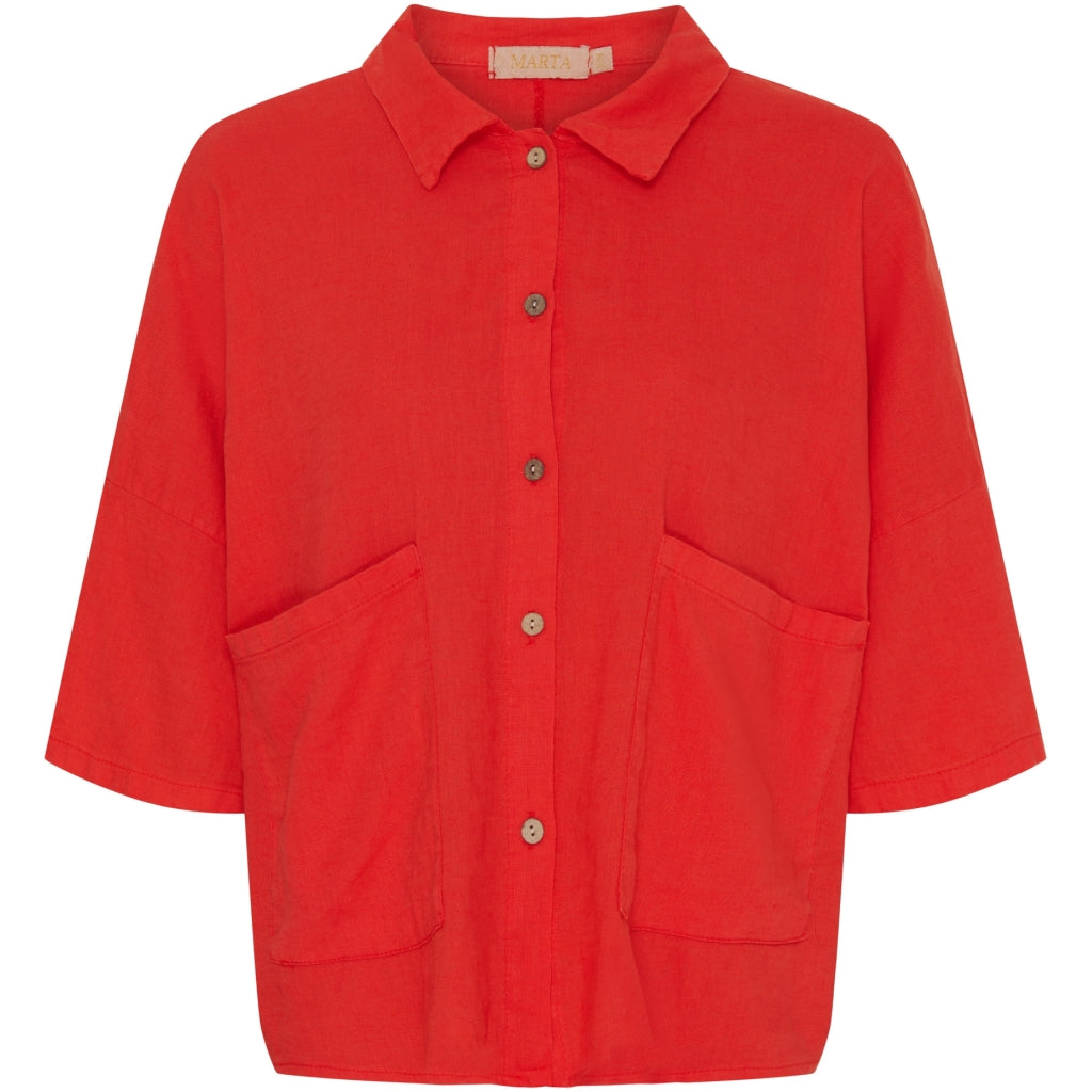 Marta Du Chateau dame skjorte MdcMinna - Red