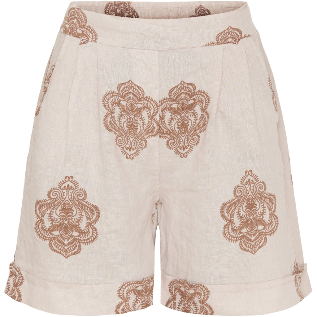 Marta Du Chateau dame shorts 61072 - Sabbia print Levere